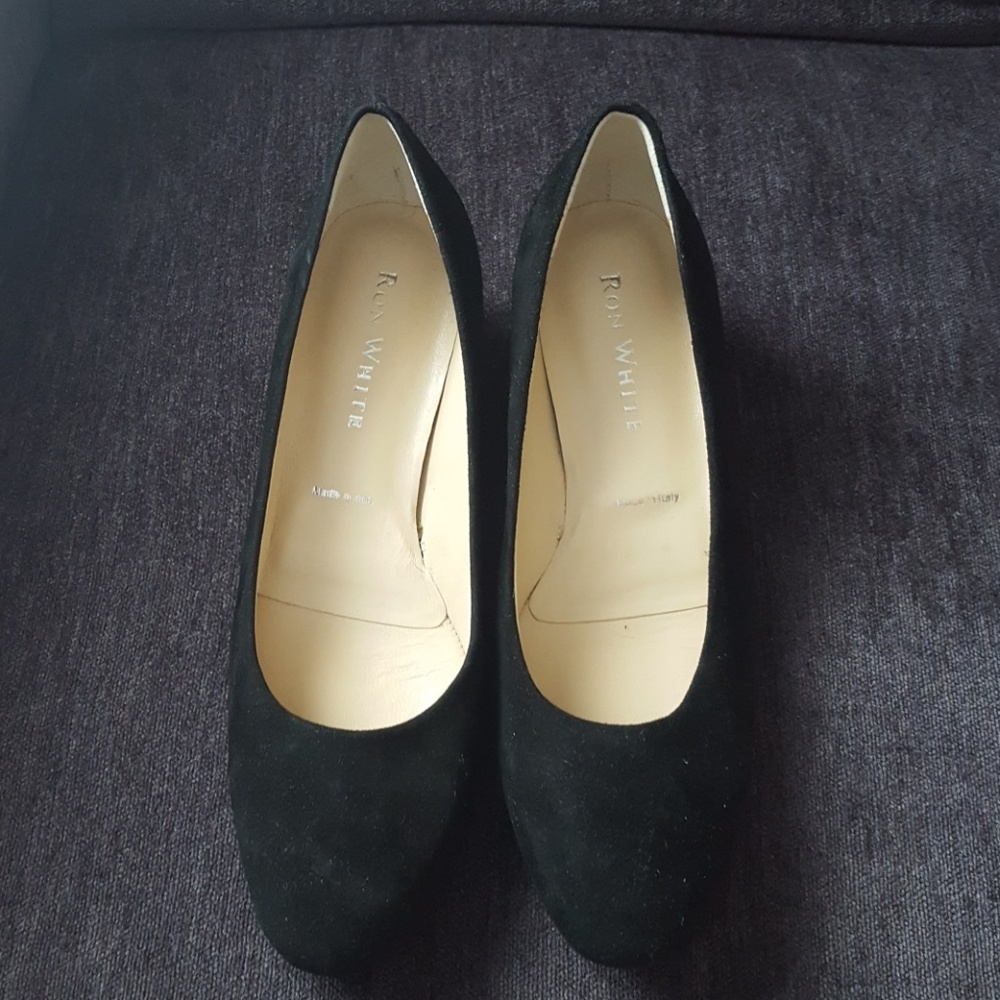 New Ron White black Suade size36
